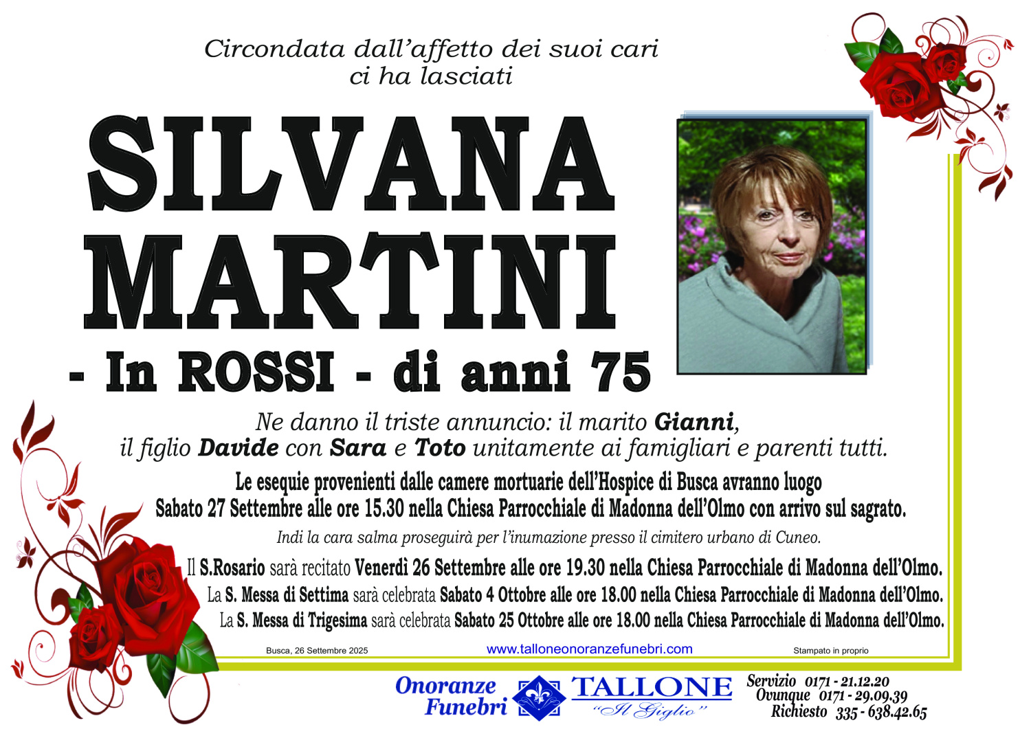Silvana Martini<small class='fs-20'><br/>In Rossi</small>
